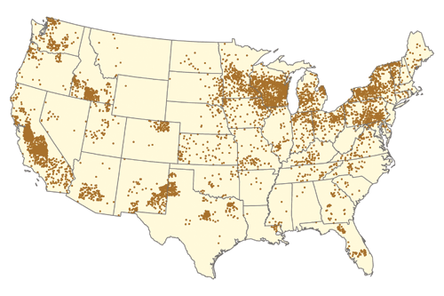 milk production regions