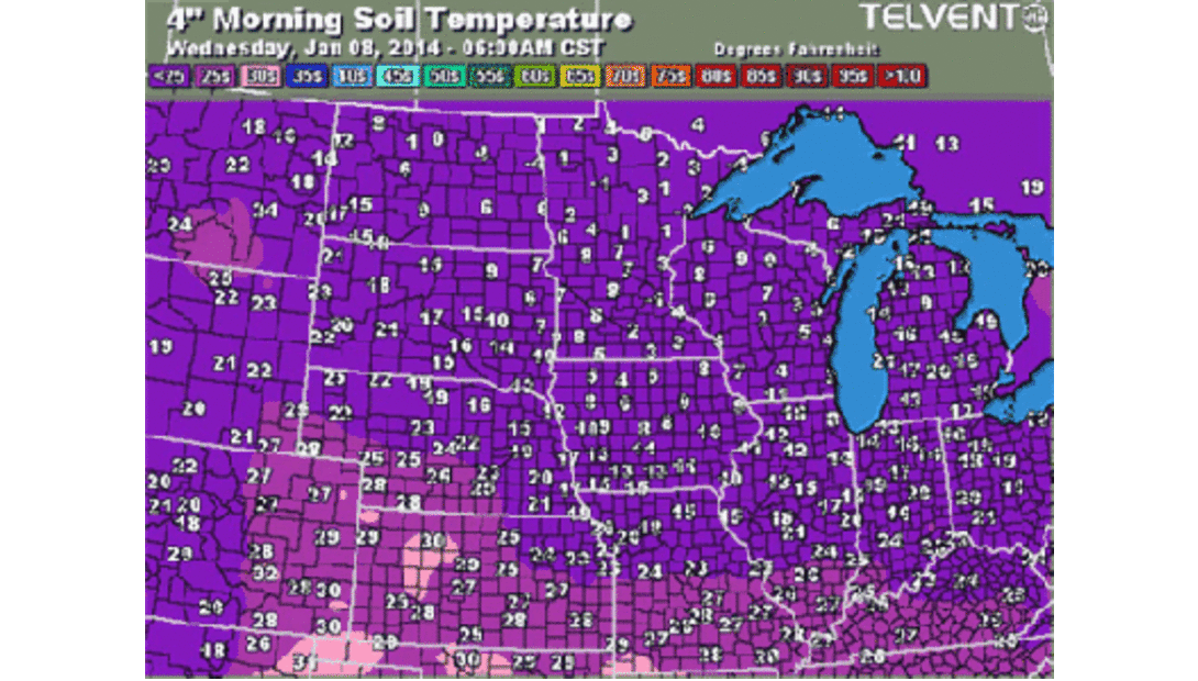Temperature map