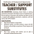 Teacher / Support Substitutes