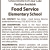 Food Service Elementary School