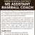 MS Assistant Baseball Coach