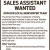 Sales Assistant