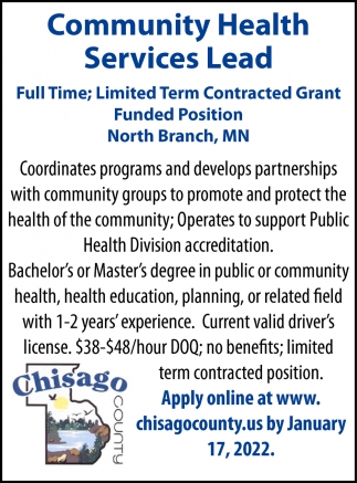 Community Health Services Lead