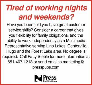 Tired Of Working Nights And Weekends?