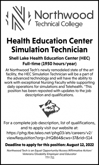 Health Education Center Simulation Technician