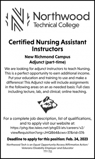 Certified Nursing Assistant Instructors