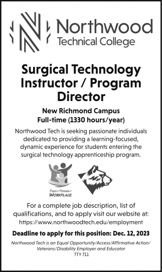Surgical Technology Instructor/Program Director