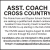 Assistant Cross Country Coach