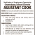 Assistant Cook