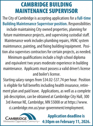 The City Of Cambridge