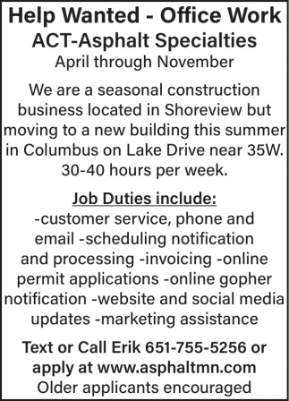 Asphalt Specialties Co.