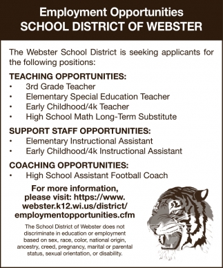 School District Of Webster