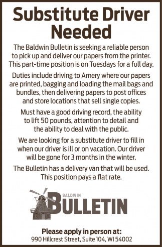 Baldwin Bulletin