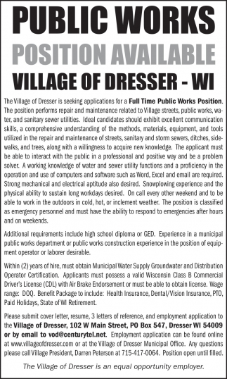 Village of Dresser