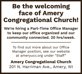 Amery Congregational Church UCC