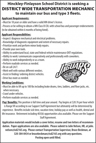 Hinckley-Finlayson School District