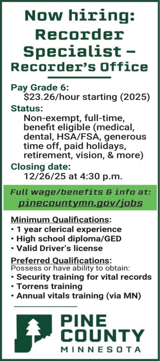 Pine County Minnesota