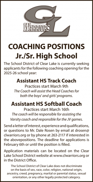 School District Of Clear Lake