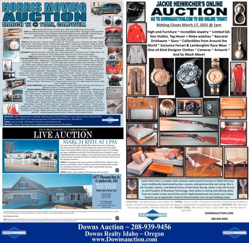 Horris Moving Auction