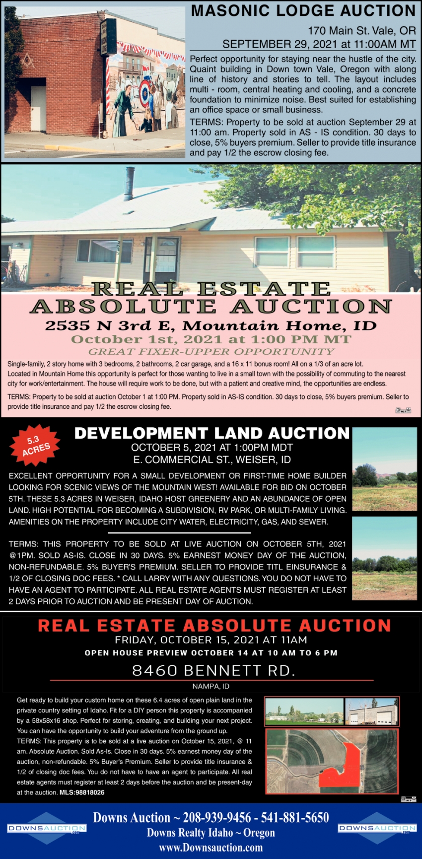Real Estate Absolute Auction