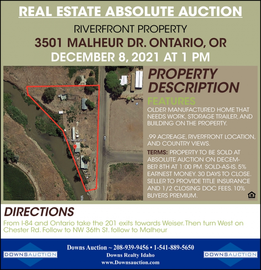 Real Estate Absolute Auction