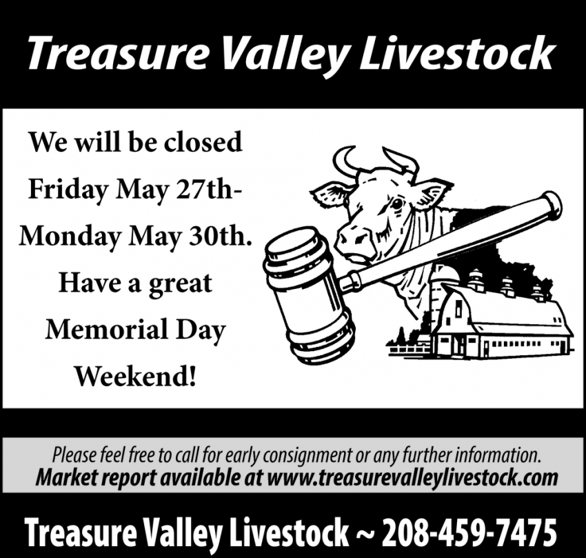 Closed Friday May 27th 