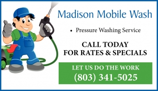 Call Today for Rates & Specials