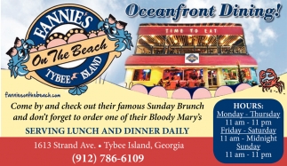 Oceanfront Dining!