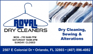 Dry Cleaning, Sewing & Alterations