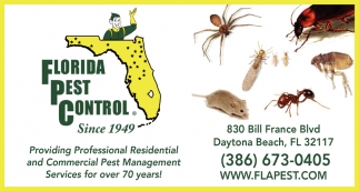 Providing Professional Residential and Commercial Pest Management Services for Over 70 Years!