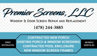 Window & Door Screen Repair and Replacement