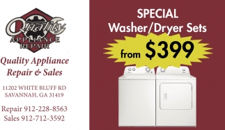 Special Washer/Dryer Sets