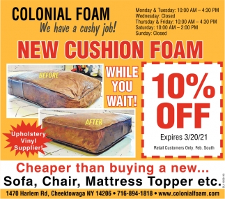 New Cushion Foam