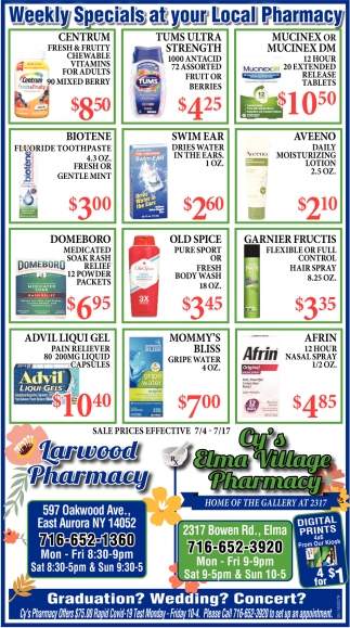 Weekly Specials At Your Local Pharmacy