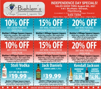 Independence Day Specials!