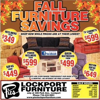 Fall Furniture Clearance
