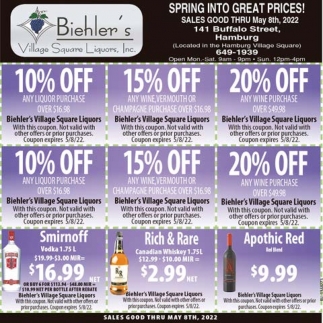 Spring Into Great Prices!