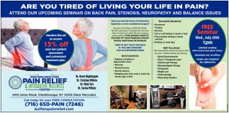 Are You Tired Of Living Your Life In Pain?