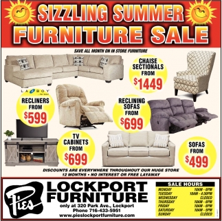 Sizzling Summer Furniture Sale