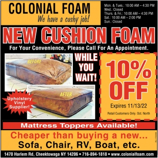 New Cushion Foam
