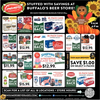 Stuffed With Savings At Buffalo's Beer Store!