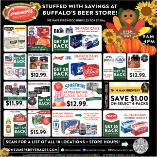 Stuffed With Savings At Buffalo's Beer Store!
