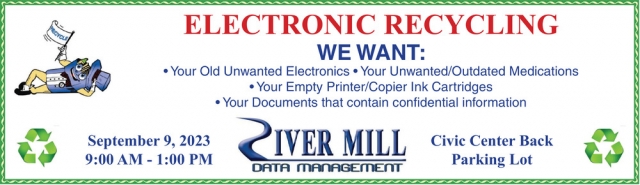 Electronic Recycling, River Mill Data Management, Columbus, GA