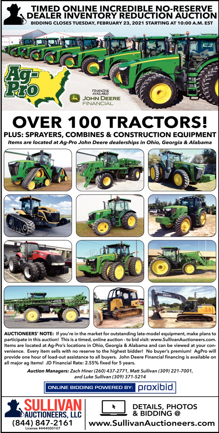 Over 100 Tractors