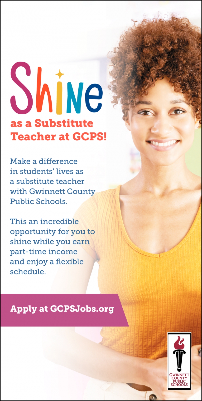 Shine As a Substitute Teacher at GCPS!