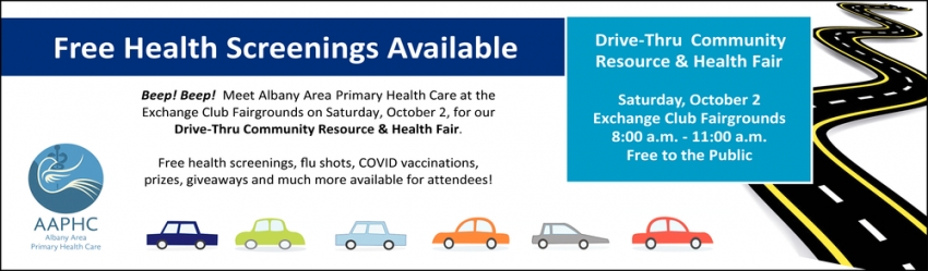 Free Health Screenings Available