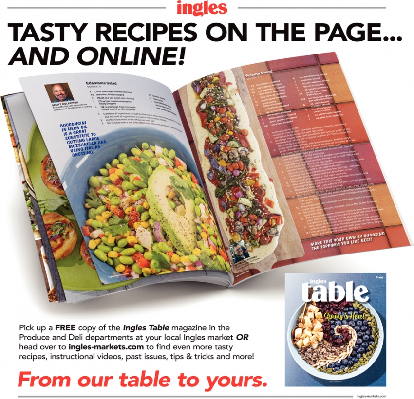 Tasty Recipes on the Page... And Online