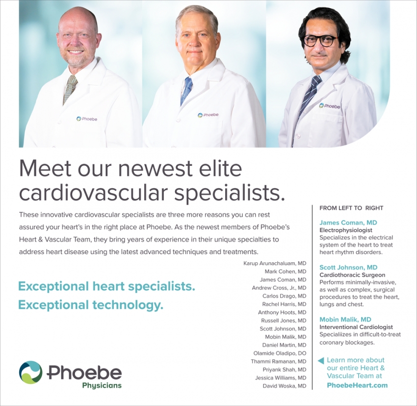Meet Our Newest Elite Cardiovascular Specialists