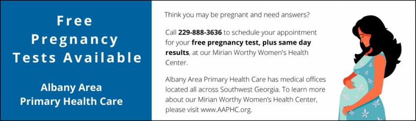 Free Pregnancy Tests Available