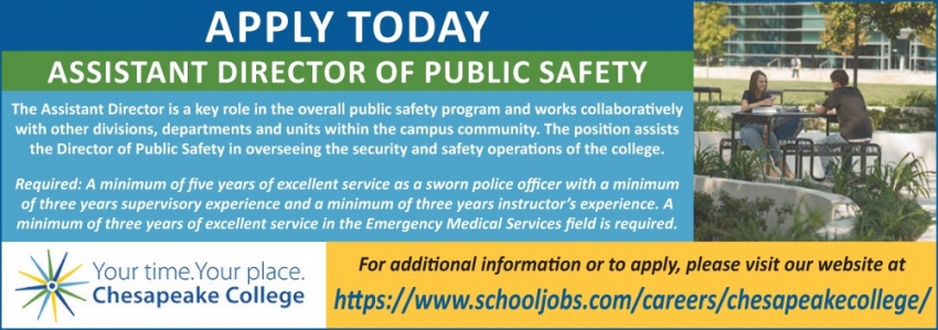 Assistant Director Of Public Safety